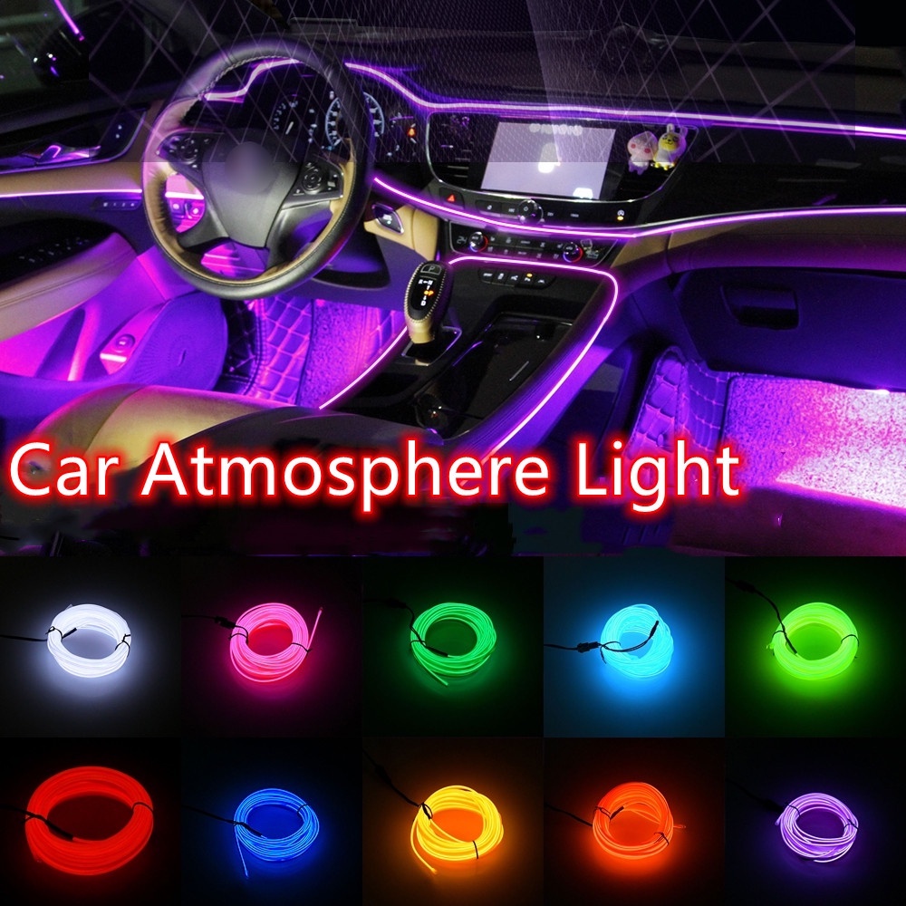 Dây Đèn Led Kevanly 8 Màu 1/2/3/5m Trang Trí Xe Hơi Chất Lượng Cao