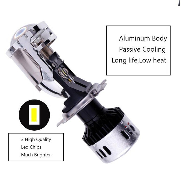 Đèn LED Kevanly H4 9600lm 12v 24v 5000k cho xe hơi