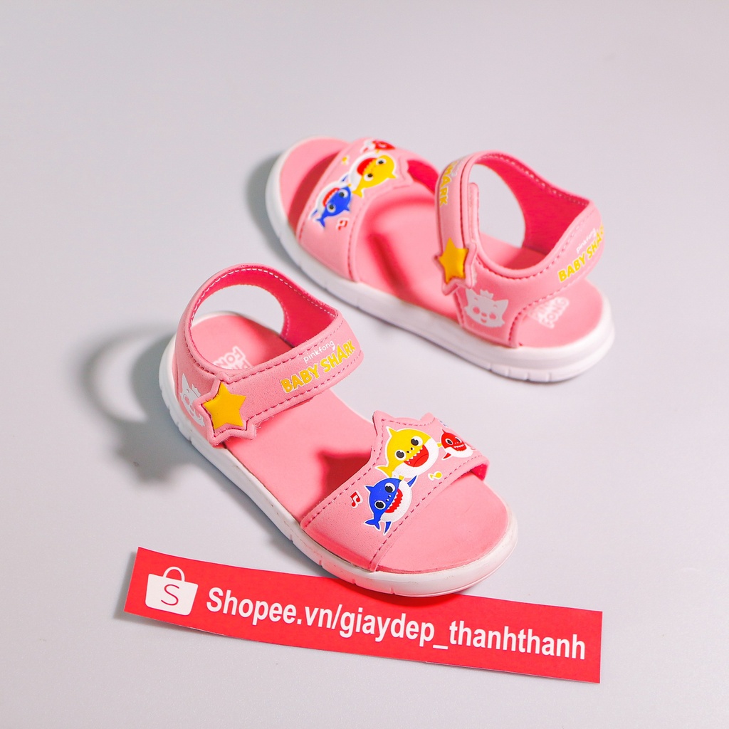 Giày sandal baby shark trẻ em siêu nhẹ mềm mại chống trượt