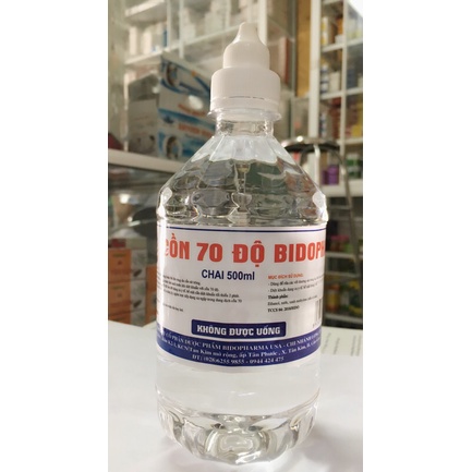 Cồn 70 và cồn 90 Bidopha 500ml, vòi xịt | BigBuy360 - bigbuy360.vn