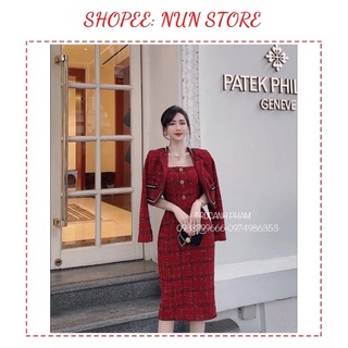 Set dạ dáng dài siêu phẩm hàng quảng châu cao cấp
