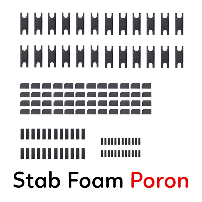 Stab Foam Poron - Full bộ Foam tiêu âm cho Stab chất liệu Poron