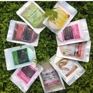 100g mặt nạ thiên nhiên đắp mặt, bột đắp mặt collagen hoa hồng, nạ bạc hà handmade