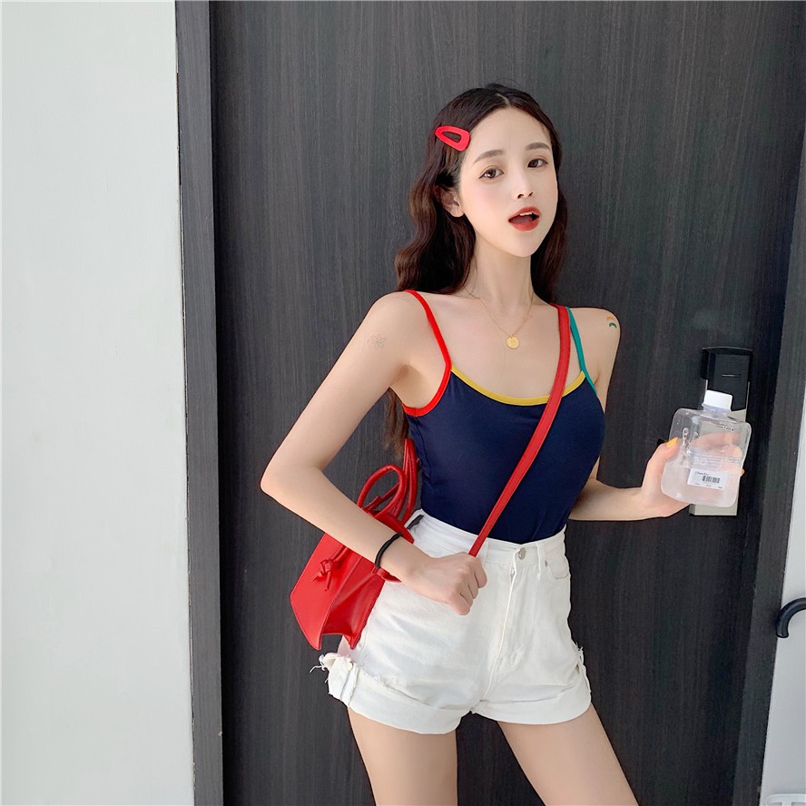 ÁO HAI DÂY NỮ PHỐI NÚT (CHẤT BAO XỊN) QUẢNG CHÂU | BigBuy360 - bigbuy360.vn