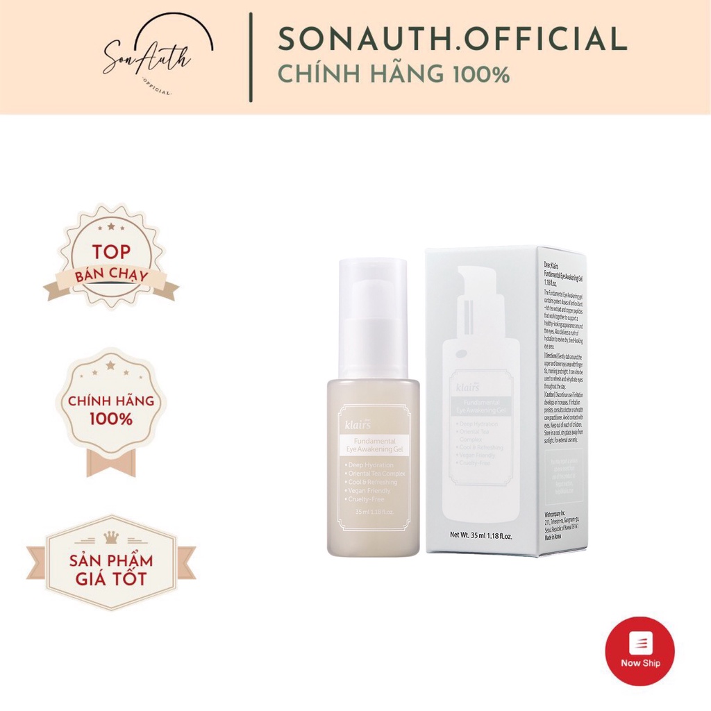 Tinh chất dưỡng mắt Klairs Fundamental Eye Awakening Gel