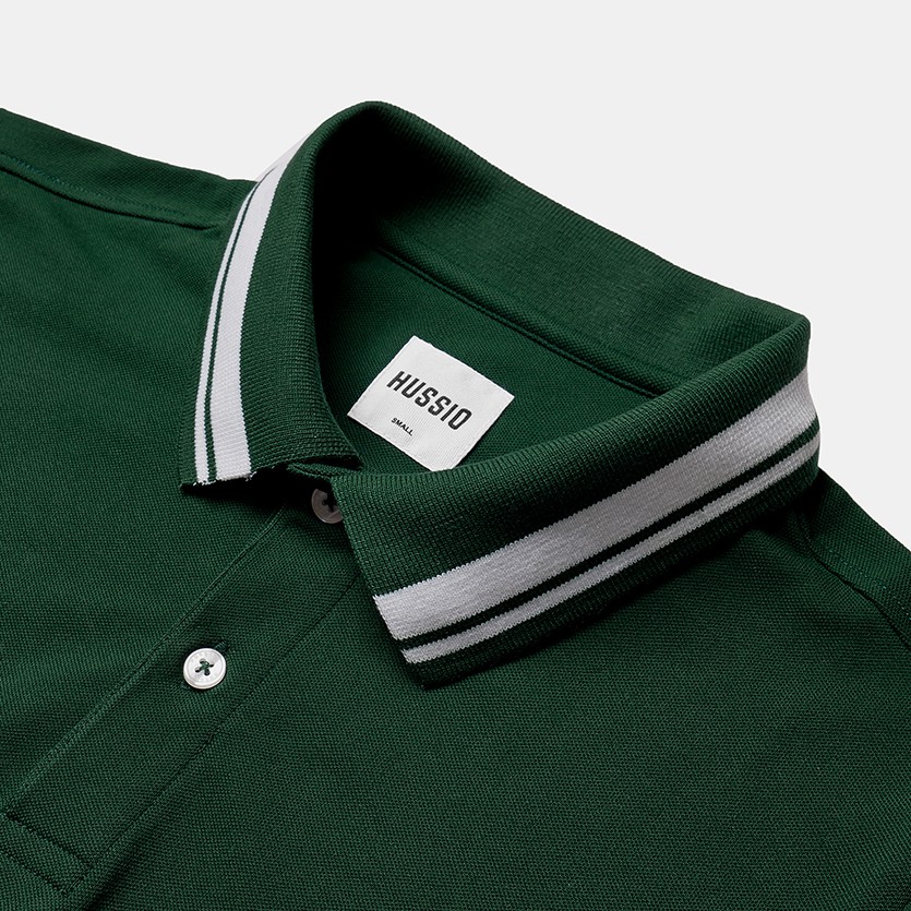Áo polo nam HUSSIO phối viền trẻ trung | BigBuy360 - bigbuy360.vn