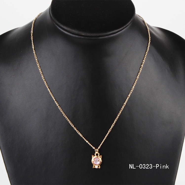 Dây chuyền hình mèo đính đá dễ thương 45cm