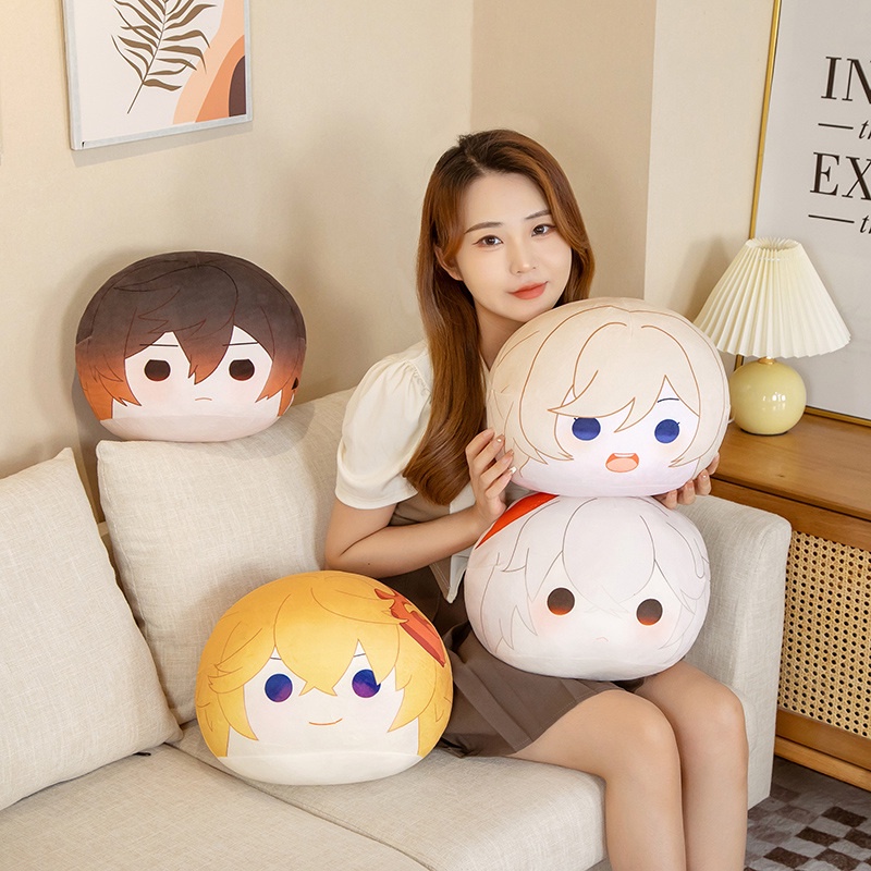 CÓ SẴNGối nhồi bông hình bánh bao nhân vật Genshin Impact tùy chọn xinh xắn Gấu bông plushie mochi Genshin Impact mềm mại cute game anime
