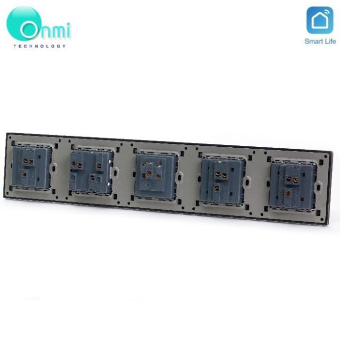 Bán sỉ - Combo Ổ cắm - Công tắc chống giật âm tường 5 Module hàng Tenko - ONMI.VN chính hãng.