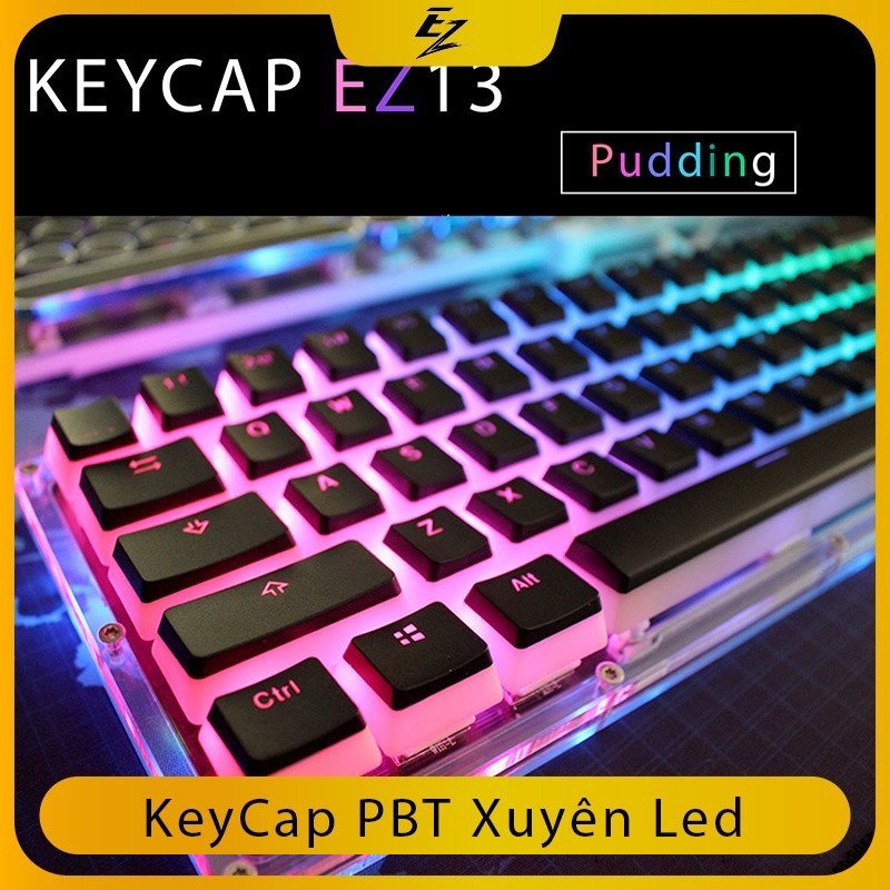 KEYCAP XUYÊN LED BY EZPC [ Rainbow Full hồng ] | BigBuy360 - bigbuy360.vn