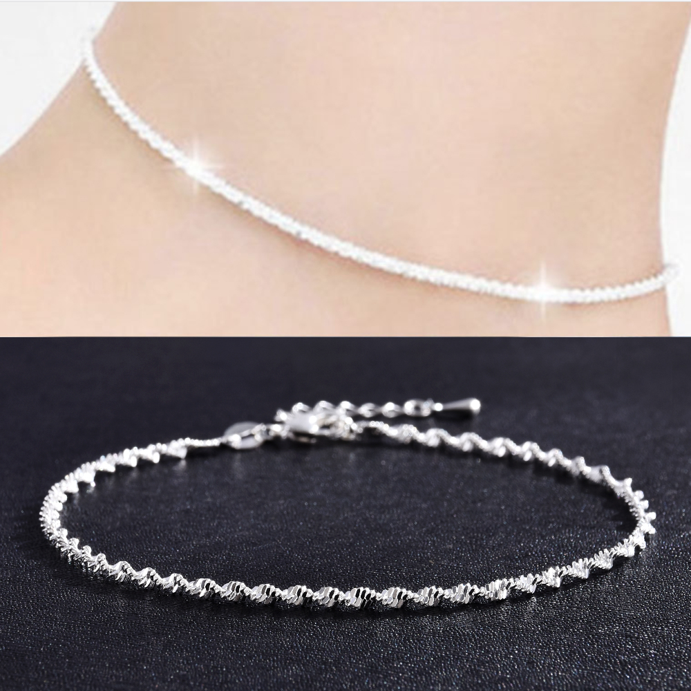 Lắc chân phong cách Hàn Quốc thiết kế đơn trang sức nữ