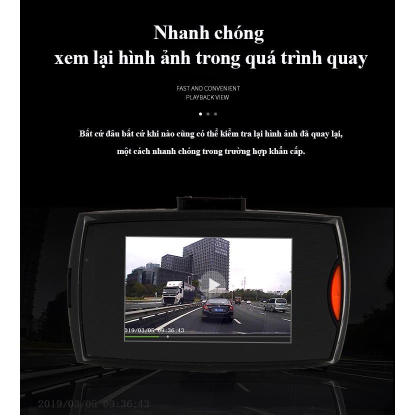 Camera hành trình ô tô 1080P tầm nhìn ban đêm ống kính kép độ phân giải phía trước giám sát toàn cảnh xe 24h CR39 | BigBuy360 - bigbuy360.vn