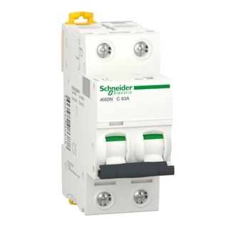 Cầu dao tự động mcb 2p 63a acti9 ik60n schneider a9k24263 6ka| aptomat chống quá tải ngắn mạch