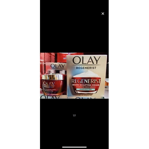 Kem Olay Mỹ Olay Regenerist Micro-Sculpting Cream Face Moisturizer Dưỡng Da Ban Đêm,Ngày Tái_Tạo Da