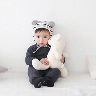 Mũ lên lót lông tai gấu