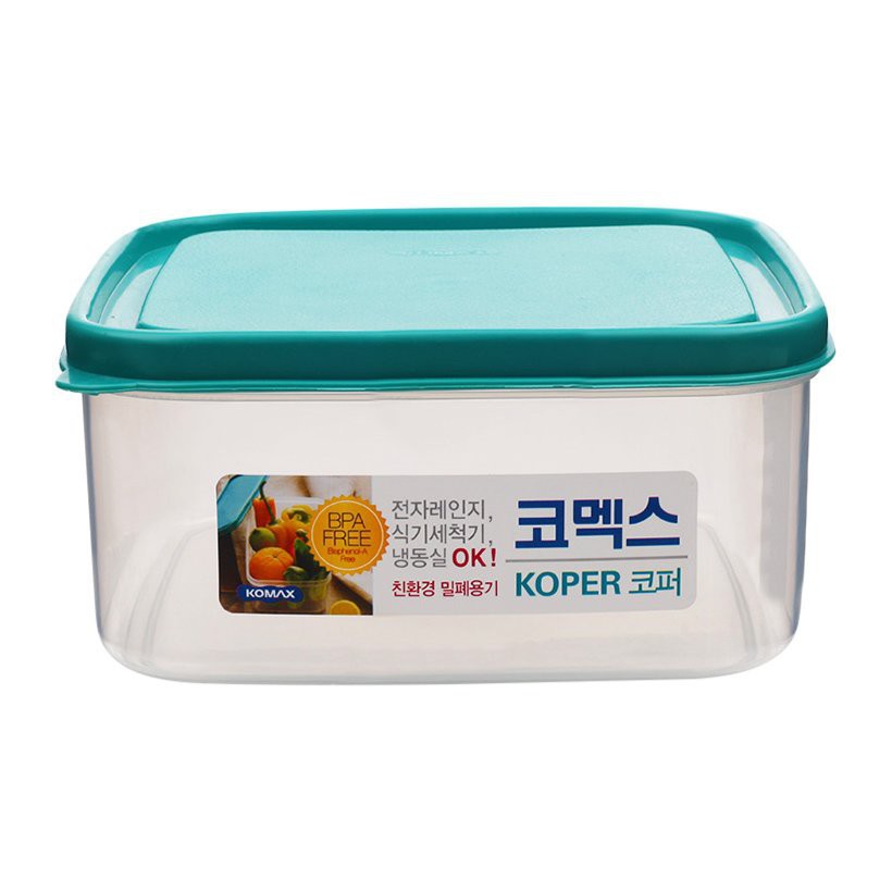 Hộp nhựa vuông Komax Hàn Quốc Green koper 700ml, 1.3L, 2.3L Nhựa PP nhiệt độ từ -20 độ C đến 110 độC