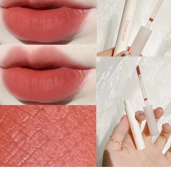[Hàng mới về] Son lì HERORANGE mềm mịn như nhung chống thấm nước chống khô môi lâu trôi