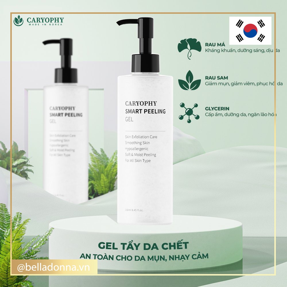 [CHÍNH HÃNG] Gel Tẩy Tế Bào Chết Thông Minh Ngăn Ngừa Mụn Caryophy Smart Peeling Gel 250ml