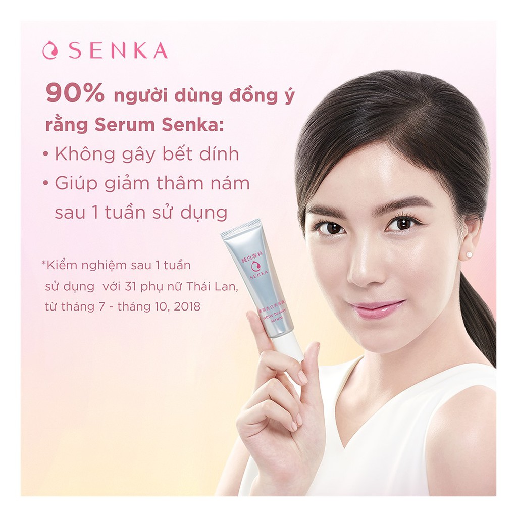 |HSD T7/23| Tinh chất dưỡng trắng da, mờ thâm nám SENKA White Beauty Serum 35g