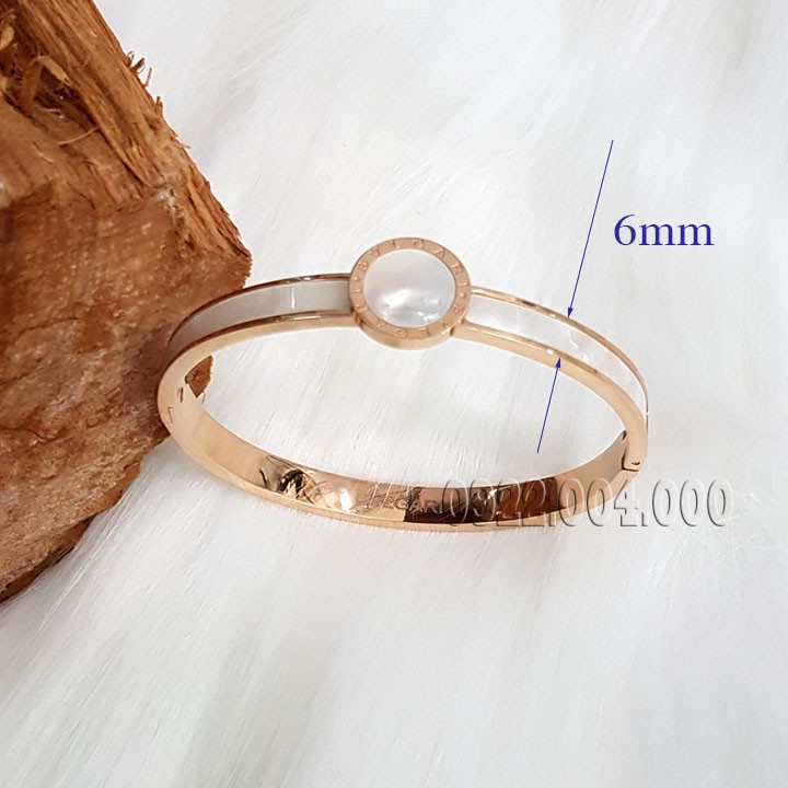 Vòng tay nữ, vòng tay titan, vòng tay cẩn xà cừ VZ1566.