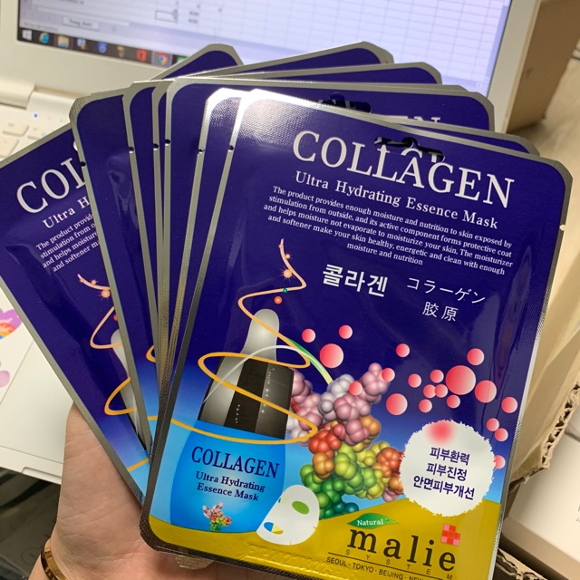 Mặt Nạ Giấy Collagen Malie Ultra Hydrating Essence Mask - Chính Hãng Hàn Quốc