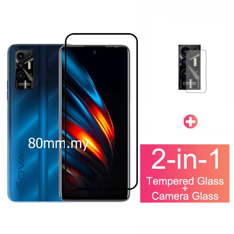 Kính Cường Lực Bảo Vệ Màn Hình Cho TECNO pova 2 TECNO Pova2 Spark 5 Pro Air 4 Lite Pouvoir 4 Pro & Camera