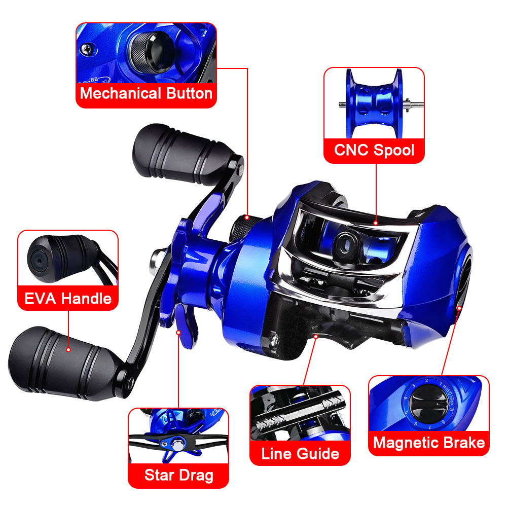 Máy Câu Cá 17 + 1 10kg 7.2: 1 Chất Lượng Cao