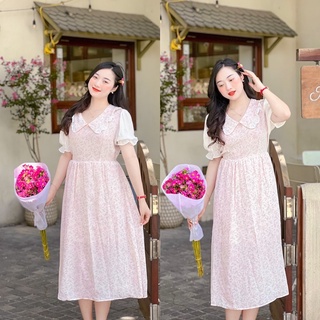 Lyly Dress váy voan lụa hoa nhí dáng dài tiểu thư