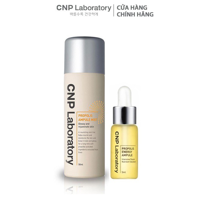 Combo Xịt khoáng tinh chất keo ong CNP Laboratory Propolis Ampule Mist và Tinh chất keo ong Propolis Ampule | BigBuy360 - bigbuy360.vn