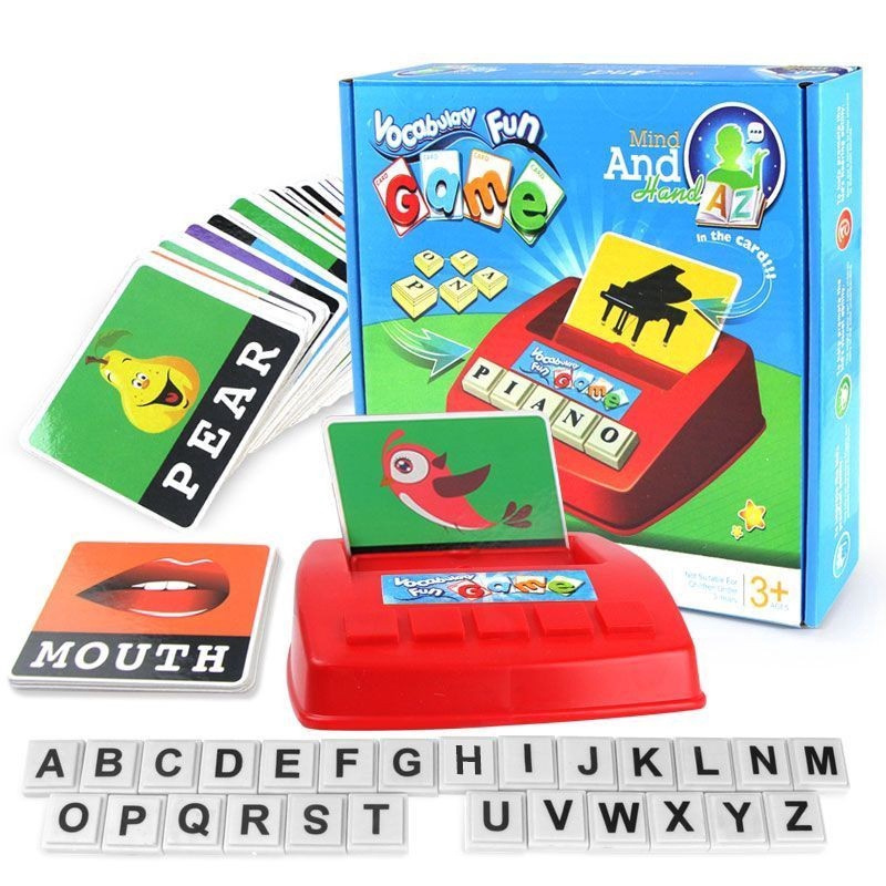 Baby Montessori Early Learning Educational Toy English Spelling Alphabet Game