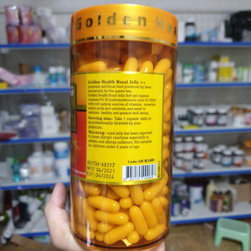 Sữa ong chúa Úc - Royal Jelly 1600mg  hộp 365 Viên