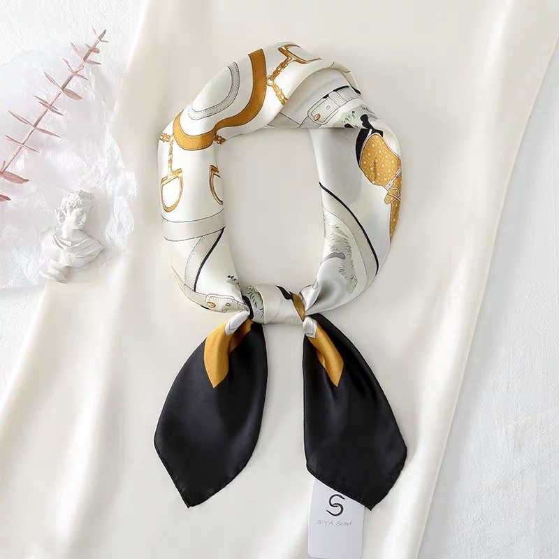 khăn lụa vuông choàng cổ đa năng size 70x70cm - Maben