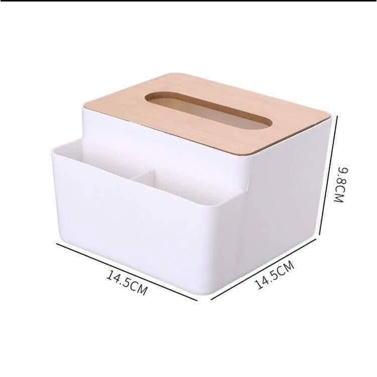 HỘP ĐỰNG GIẤY ĂN đa năng(14 cm x 14 cm x 9cm)