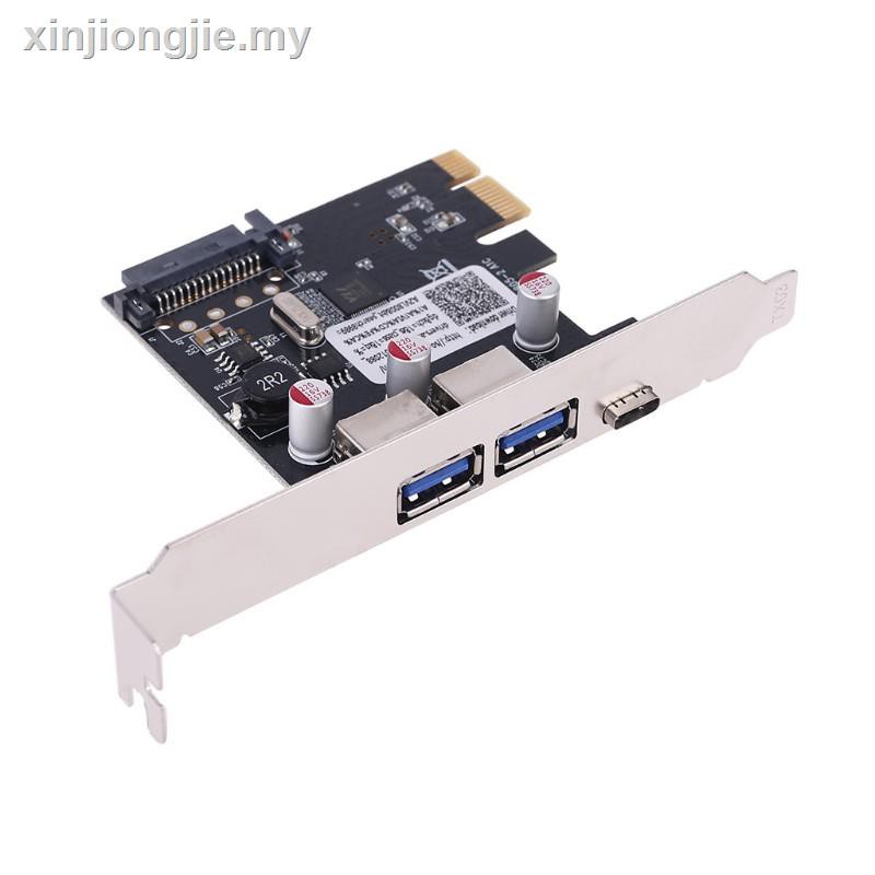 Bộ Chuyển Đổi Pcie Pci Express Sang Usb 3.1 Type-C 2 Cổng 3.0 Type-A Thẻ | BigBuy360 - bigbuy360.vn