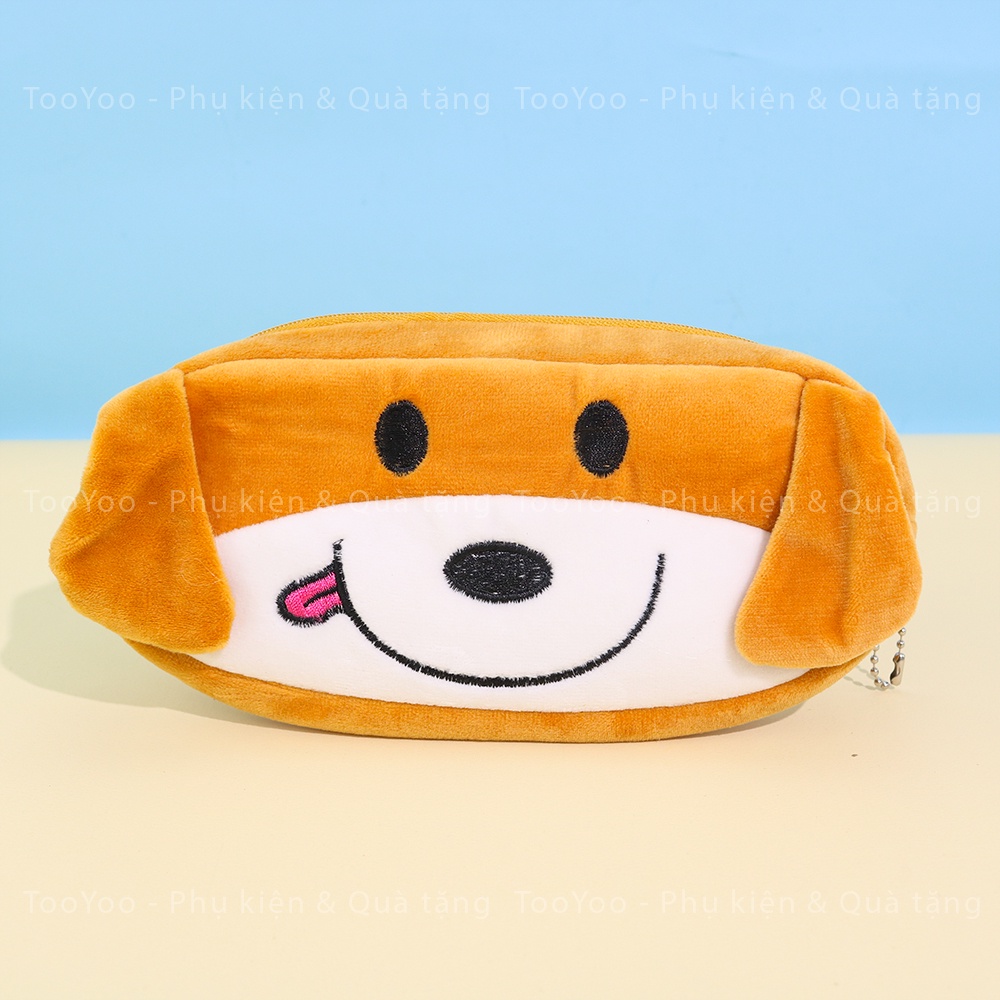 Hộp bút, bóp viết vải lông nhiều mẫu dễ thương cute TooYoo BK00487