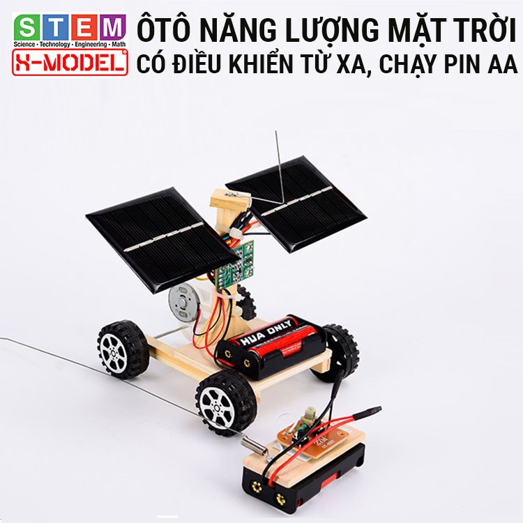 Đồ chơi sáng tạo STEM ôtô năng lượng mặt trời X-MODEL ST65 cho bé, Đồ chơi DIY[ Giáo dục STEM, STEAM]