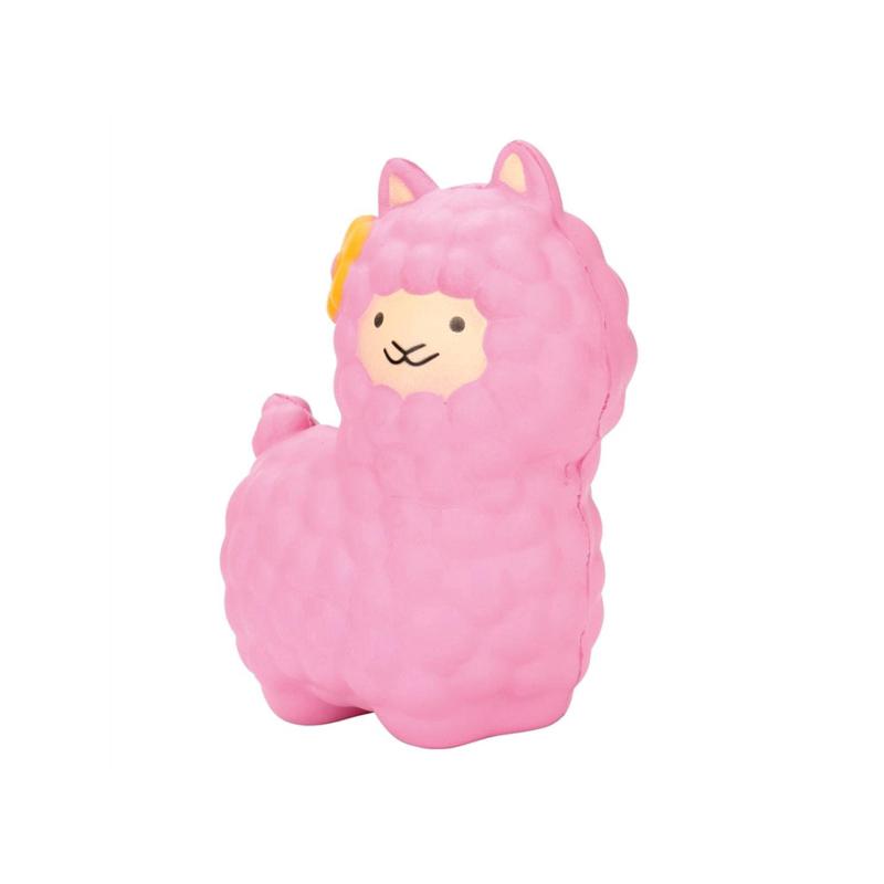 Jumbo 17CM Squeeze Sheep Bread Alpaca Doll Toy Anti Stress Gags Squsihy Toy M