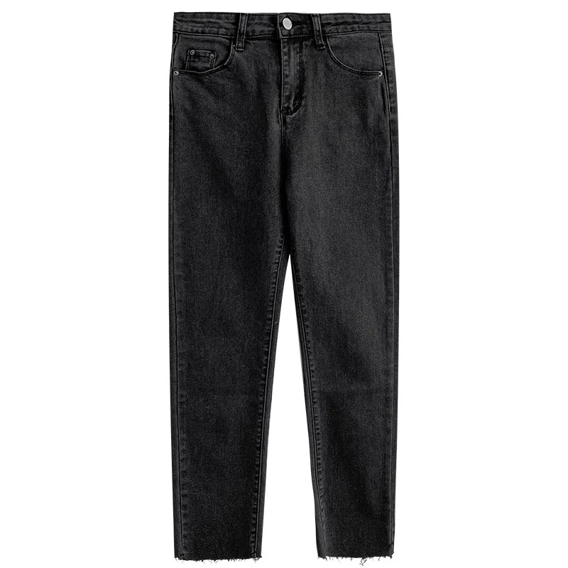 Quần jean bó cắt gấu basic 8141