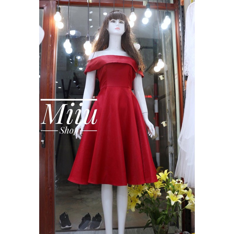 V9025 VÁY TRỄ VAI DỰ TIỆC KỈ YẾU PROM, ĐẦM CÔNG CHÚA ĐI TIỆC CƯỚI THANH LỊCH
