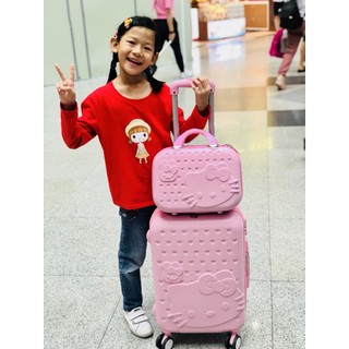 SIZE 20- VALI KITTY THỜI TRANG ( Loại 1- nhựa dẻo đàn hồi tốt)