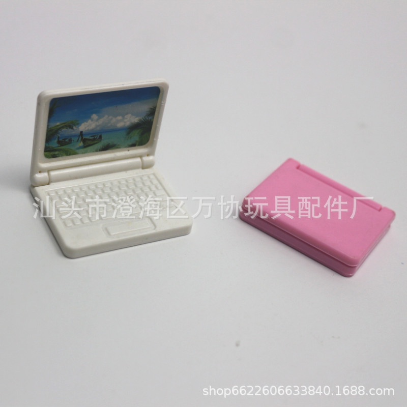 Phụ kiện búp bê mô hình máy tính laptop mini xinh xắn cho búp bê barbie ANDATOY AD925