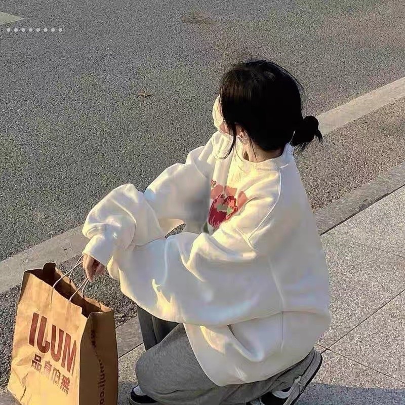 Áo nỉ Sweater FVSEZO  Áo nỉ cổ tròn dài tay Unisex phom rộng