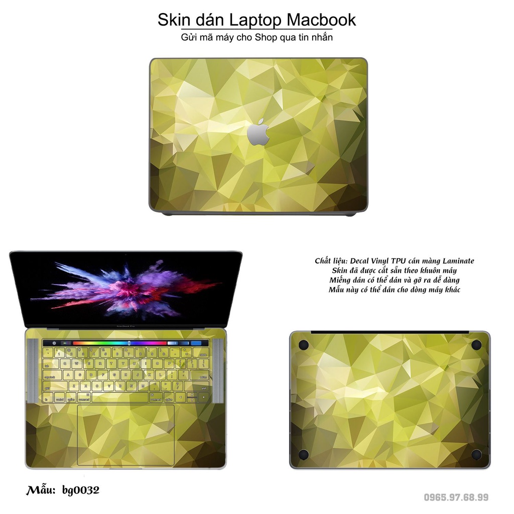 Skin dán Macbook mẫu đá phối gỗ - dah025 (đã cắt sẵn, inbox mã máy cho shop)