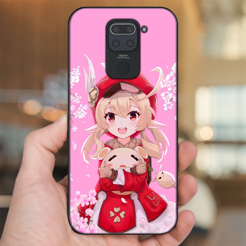 Ốp lưng Xiaomi Redmi Note 9 viền đen in hình Klee Genshin Impact