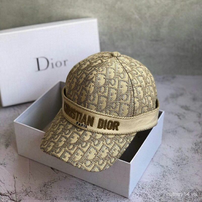 Mũ lưỡi trai Di..or Quảng Châu vải thêu 3D cao cấp