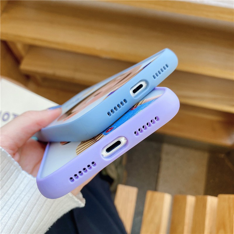 V3 Ốp lưng iphone Couple Doll kiểm soát an ninh camera 5s/6/6plus/6s/6splus/6/7/7plus/8/8plus/x/xs/xsmax/11/11pro/11prom