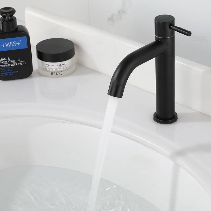 Vòi lavabo đơn black