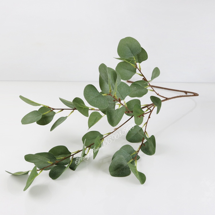 🍀 Cành Lá Táo Giả dài 80cm 5 nhánh lá to loại đẹp