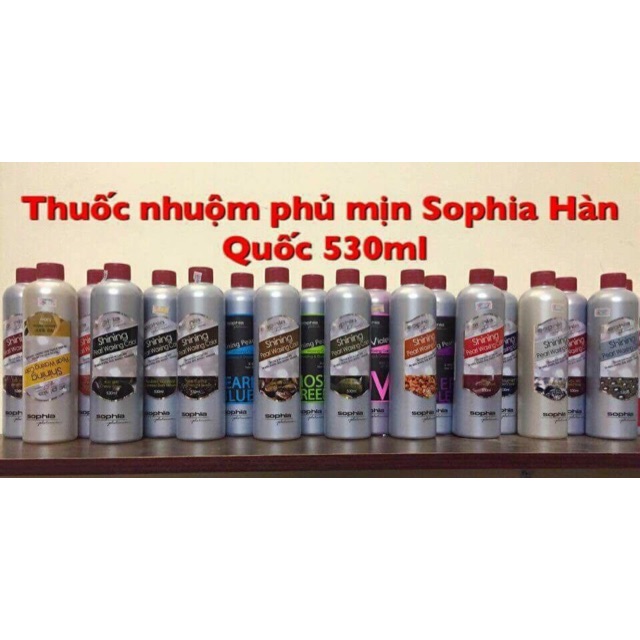 THUỐC NHUỘM PHỦ BÓNG CAO CẤP THẾ HỆ MỚI SOFIA PLATINUM 530ml