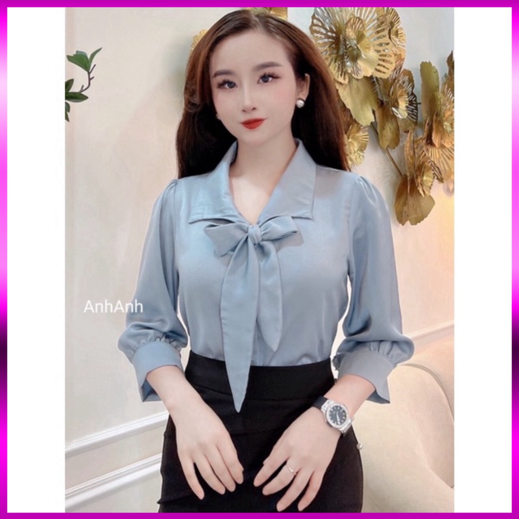 [ LOẠI 1] Áo kiểu công sở nữ tay lỡ kiểu dáng trẻ trung chất liệu áo von to cao cấp mềm mại